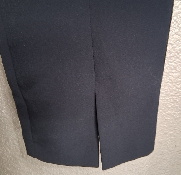 NWT Asos Blue Straight Leg Pants With Front Slit Size 6 - Picture 5 of 14